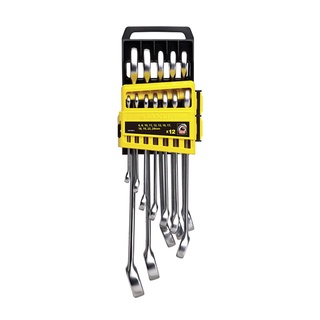 Homehapp ชุดประแจแหวนข้างปากตาย STANLEY รุ่น STMT78097-8 (ชุด 12 ชิ้น) สีเงิน