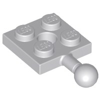 [143] ชิ้นส่วนเลโก้ Lego Part Plate, Modified 2 x 2 with Tow Ball and Hole(15456) ราคา/ชิ้น
