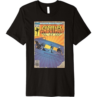 ROUND คอลูกเรือเสื้อยืด ลายการ์ตูน Sabotage พรีเมี่ยม-4XL