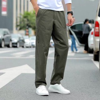 ราคากางเกงขายาวชาย   (พร้อมส่ง) ผ้าฟอกกางเกงขาย 28-44รวมสีขายดี Set 1  \"ผ้าดี สีไม่ตก งานห้าง ทรงสวย\"