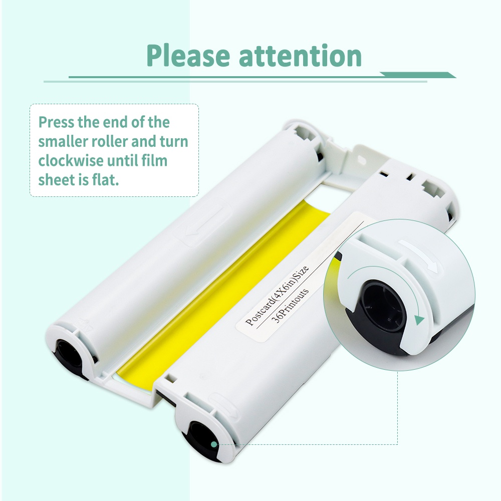 ตลับหมึก 1 แพ็ค และกระดาษรูปภาพ KP-36IN KP-108IN KP108IN สําหรับเครื่องพิมพ์ภาพ Canon Selphy CP1500 CP1300 CP1200 CP1000 CP910 CP900