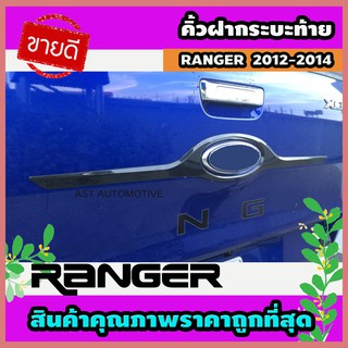 คิ้วฝากระบะท้าย (ตัวล่าง) ลายคาร์บอน Ford Ranger 2012-2021 (AO)