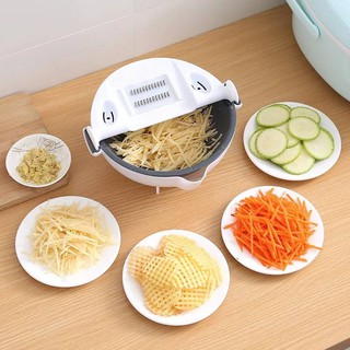 อุปกรณ์หั่นผักอเนกประสงค์ 9in1 ***สินค้าพร้อมส่ง***