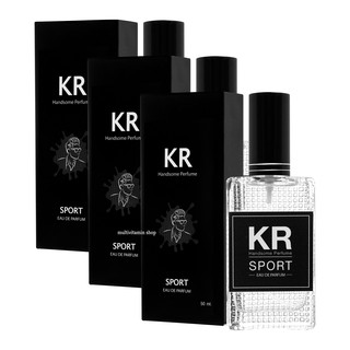 KR Handsome Perfume น้ำหอม น้ำหอมผู้หญิง น้ำหอมสำหรับผู้หญิง น้ำหอมผู้ชาย น้ำหอมสำหรับผู้ชาย กลิ่นสปอร์ต cps แชป 3 ขวด