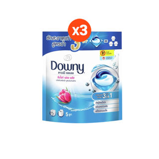 Downy ดาวน์นี่ เจลบอลซักผ้า ผลิตภัณฑ์ซักผ้า กลิ่นซันไรท์เฟรช 5 ลูก x3 แพ็ค Laundry Pods Gelball Detergent Sunrise Fresh