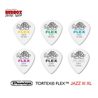 ปิ๊กกีตาร์ PICK Jim Dunlop TORTEX FLEX  JAZZ III XL  6 ขนาด