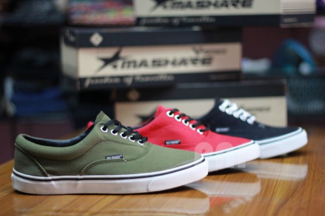 ผ้าใบ รองเท้า V4 มาแชร์ Mashare ทรงคล้ายแวน ออเท็นติค - เนวี่ Authentic - Navy เก็บปลายทาง 37-44