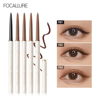 Focallure อายไลเนอร์ ดินสอเขียนขอบตา เนื้อแมตต์และชิมเมอร์ กันน้ำ ติดทนนาน หัวแปรง 1.7 มม.