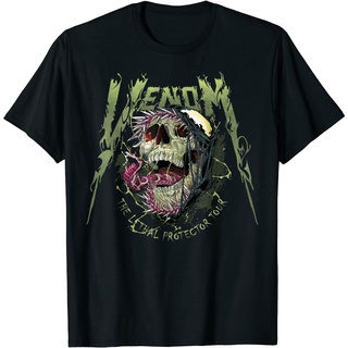 เสื้อยืด พิมพ์ลายกราฟฟิค Venom Skull Lethal แบบเข้ารูป แฟชั่นสําหรับผู้หญิงSize S-5XL