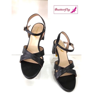 ลดพิเศษ🦋🦋รองเท้าแฟชั่น Butterfly รุ่น 9712-6008 รัดส้นสูง 3 นิ้ว