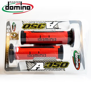 ปลอกแฮนด์ DOMINO รุ่น A350 TOURIMO สีแดง-ดำ