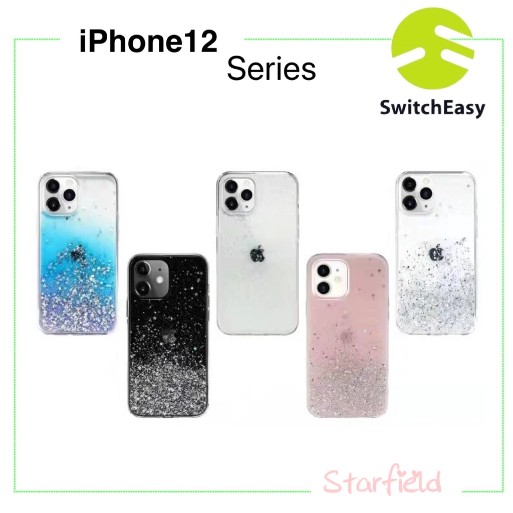 Switcheasy Starfield Ultra slim เคสกันกระแทก กากเพชร 3 มิติ เคส iPhone 12 / 12 Pro / 12 Max / 12 Pro Max