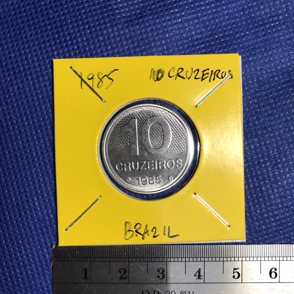 Special Lot No.60291 ปี1985 บราซิล 10 CRUZEIROS เหรียญสะสม เหรียญต่างประเทศ เหรียญเก่า หายาก ราคาถูก