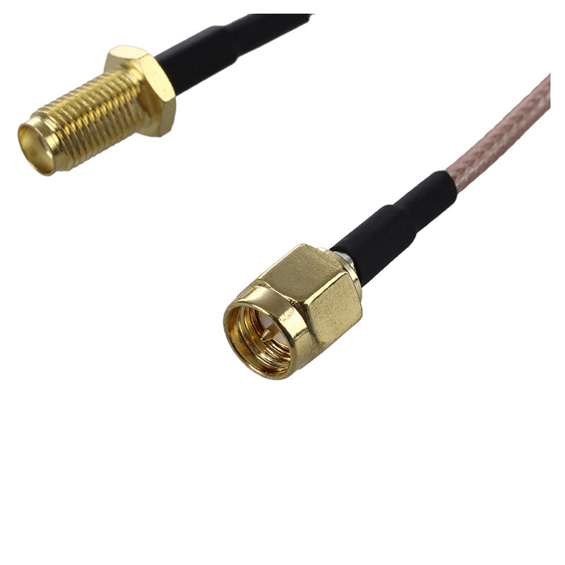 SMA Male to SMA Female Nut Bulkhead Crimp RG316 Coax Cable Jumper Pigtail  15cm  Shopee Thailand