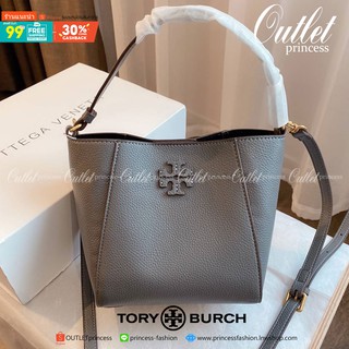 TORY BURCH MCGRAW MINI BUCKET BAG กระเป๋าสะพาย *วัสดุหนังวัวแท้ หนังนุ่ม หนังหอม น้ำหนักเบามากกก!