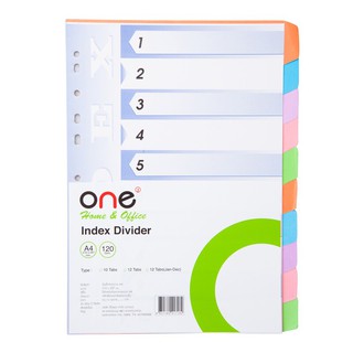 อินเด็กซ์กระดาษ D/10 หยัก ONE Index Paper D / 10 Serrated ONE