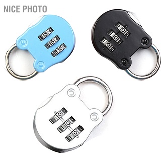 Nice photo Digit Combination Disc Padlock Cartoon Mini Outdoor Resettable for Gym Locker Luggage