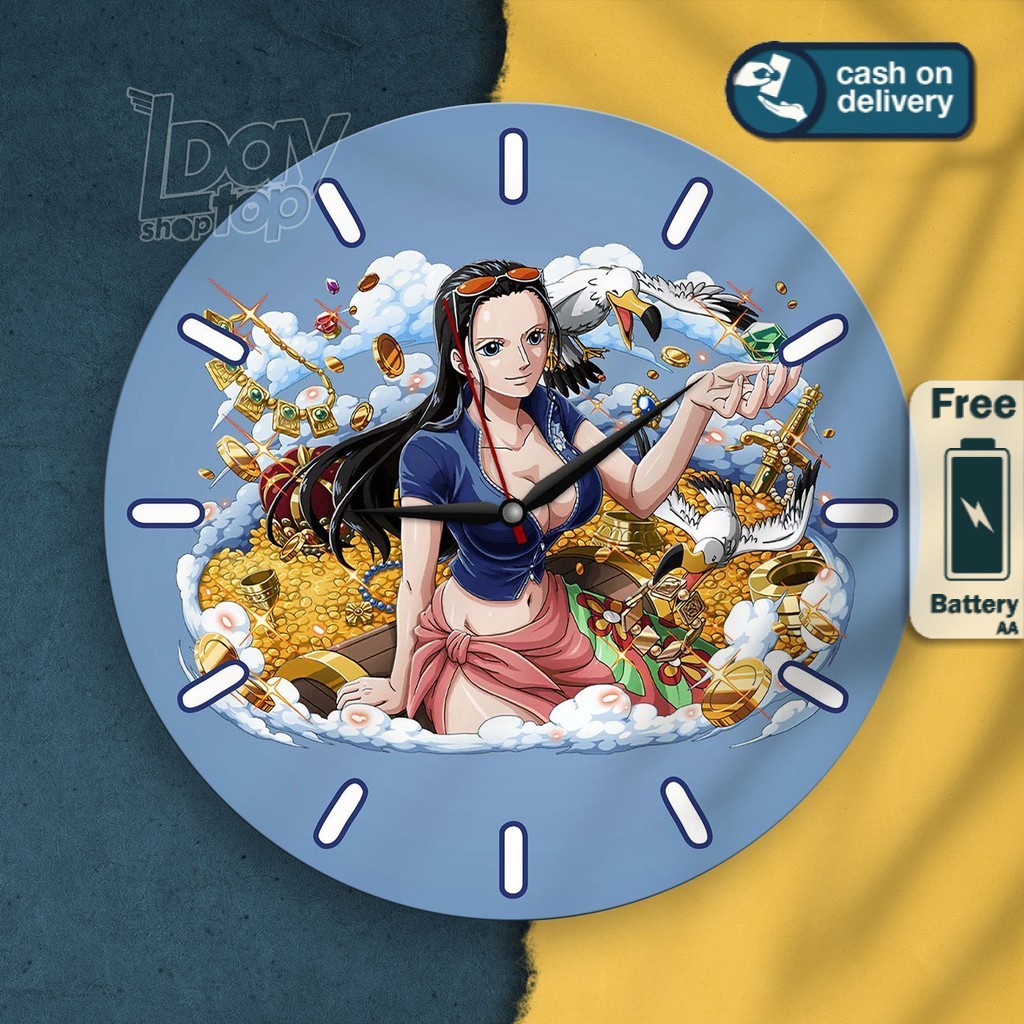 Onepiece Mdf Anime Wooden Wall Clock 005 Nico Robin One Piece If2p 1 661