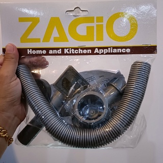 ZAGIO สายน้ำทิ้ง ท่อเดี่ยว รุ่น LD0102A สีเทาเข้ม ใช้เป็นอะไหล่สำหรับเปลี่ยนกับอ่างล้างจาน