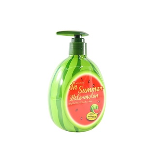 โลชั่นแตงโม มิสทีน วอเตอร์เมล่อน ยูวีบอดี้โลชั่น Mistine In Summer Watermelon Brightening UV Body Lotion 300 ml.