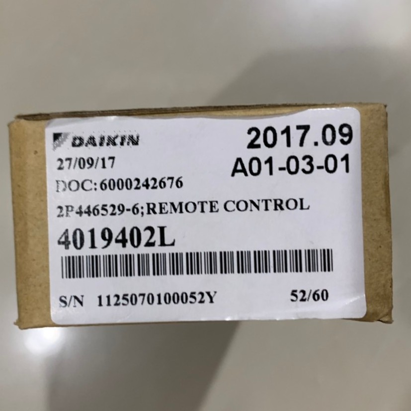 DAIKIN 4019402L ARC480A34  รีโมทแอร์ remote ของแท้   ตัวยิงไดกิ้น ตัวกดไดกิ้น daikin อะไหล่แอร์แท้ ร