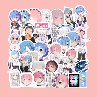 สติกเกอร์ REM Re:Zero Starting Life in Another World กันน้ํา 9 ชิ้น