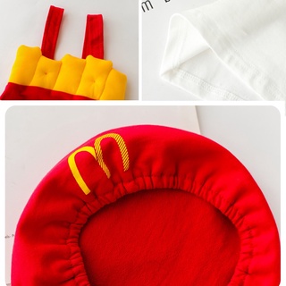 ◈ชุดรอมเปอร์คอสเพลย์ Mcdo Food Themed French Fries สําหรับเด็ก