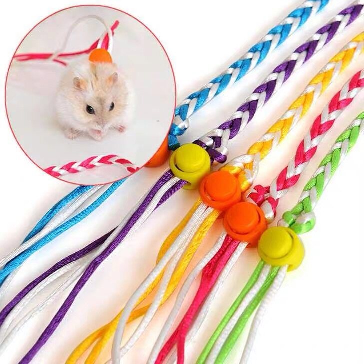 สายจูงรัดอก 1.4เมตร  สายรัดอก สัตว์เล็ก หนูแฮมสเตอร์ ชูการ์ไกรเดอร์ กระรอก ลิงมาโมเสท