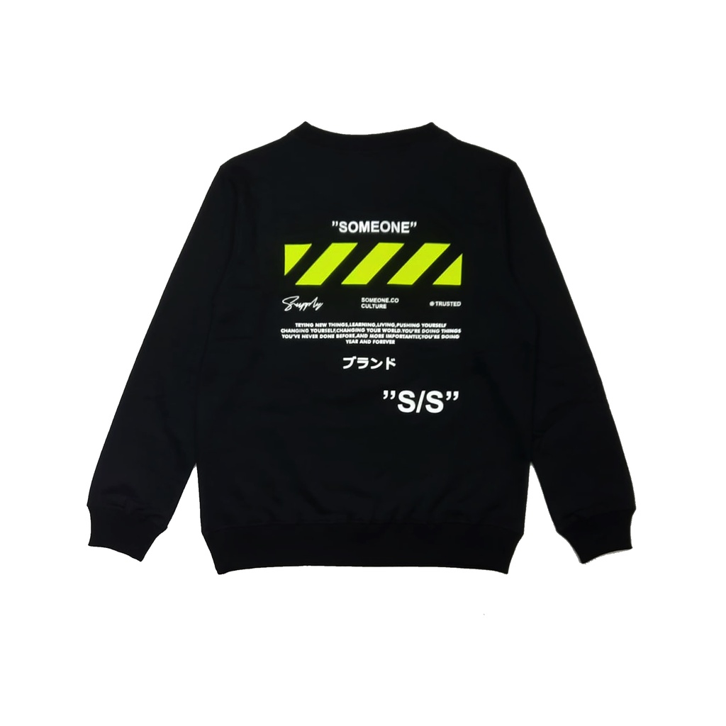Someone Sweater Crewneck สีดํา 201CN Culture