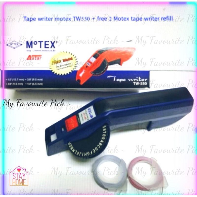 เครื่องตีเทป motex TW550 + ฟรีรีฟิลนักเขียนเทป Motex 2 อัน