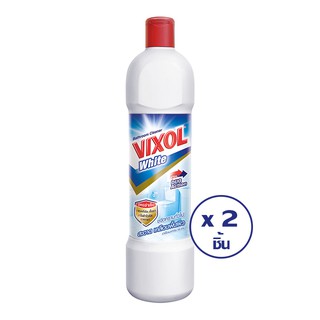 VIXOL วิกซอล น้ำยาล้างห้องน้ำ ไวท์ สีขาว 900 มล. (ทั้งหมด 2 ชิ้น)