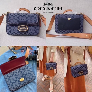 งาน outlet 🔥 Coach Riley Top Handle 22 In Signature