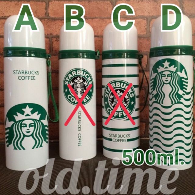 กระติกน้ำ,กระป๋องน้ำ เก็บความร้อน/เย็น STARBUCKS ขนาด 500ml.