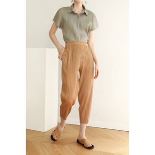 Restock!! 2MUAY PLEAT กางเกงผู้หญิง กางเกงอัดพลีทคุณภาพ รุ่น GJO2188 20สี FREE SIZE CASUAL FIT PLEAT PANT