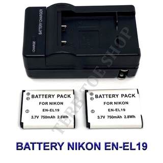 EN-EL19  ENEL19 Battery and Charger For Nikon S32,S100,W100,S2500,S2800,S3100,S3600,S4100,S4300,S5200,S5300,S6700,S6900