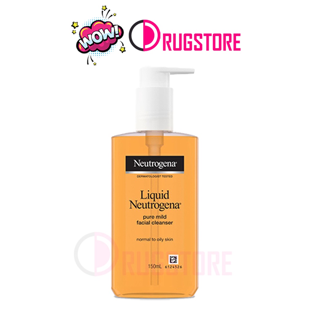 Neutrogena liquid pure and mild facial cleanser - นิวโทรจิน่า เจลล้างหน้าอ่อนโยน ผิวแพ้ง่าย จาก นูโท