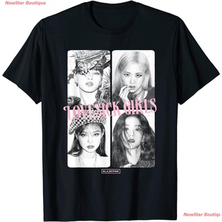 เสื้อยืดคอกลมเสื้อยืดยอดนิยม BLACKPINK LOVESICK GIRLS Black T-Shirt ใส่ได้ทั้งหญิง ชาย เสื้อยืด ผู้ชาย ผู้หญิง Popular T