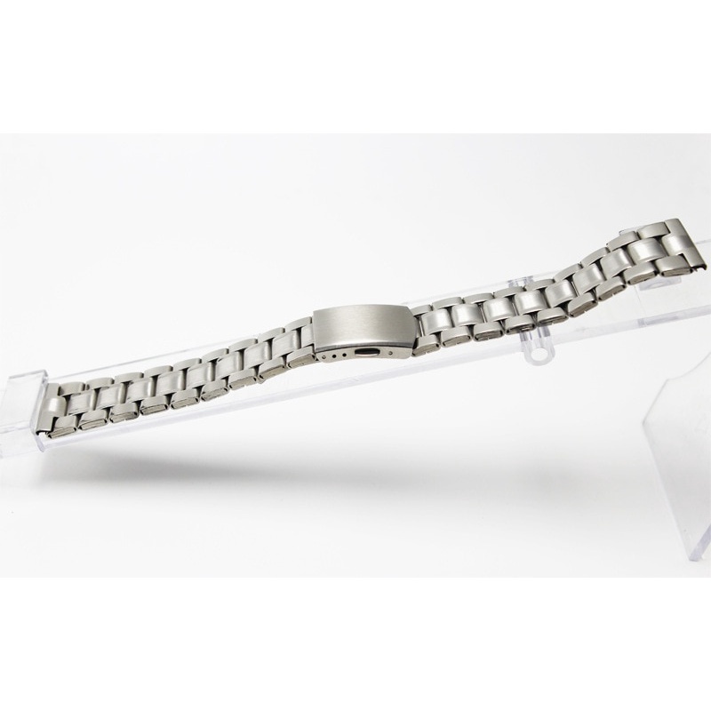 สายนาฬิกาข้อมือ สเตนเลส โลหะ สีดํา เงิน 18 มม. 20 มม. 22 มม. 24 มม. สําหรับผู้ชาย ผู้หญิง