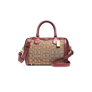 กระเป๋าสะพายทรงหมอน มีสายยาว COACH IVIE BENNETT SATCHEL IN SIGNATURE JACQUARD