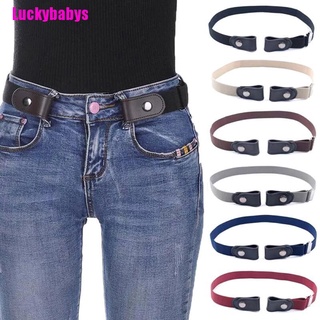 (Luckybabys) เข็มขัดยางยืด หมายเลข Unisex