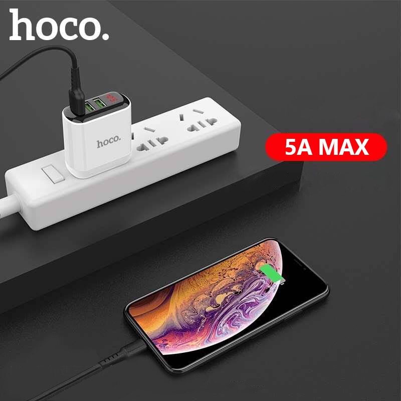 Hoco HK1 5.0A Max หัวชาร์จ หัวชาร์จไฟบ้าน ปลั๊กชาร์จ ชาร์จเร็ว Adapter 3 USB Charger ของแท้100%  Nextone 9GSB
