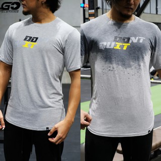 เสื้อออกกำลังกายผู้ชาย เสื้อยืดลาย Do it เหงื่อออกปรากฏลาย ผ้านุ่มใส่สบาย