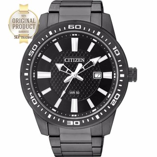 CITIZEN นาฬิกาข้อมือผู้ชาย สายสเตนเลส BlackPVD รุ่น BI1065-59E - Black