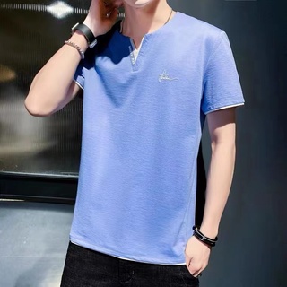 เสื้อยืดแขนสั้น ผู้ชาย เป็นเนื้อCOTTON 100% Mens Short Sleeve T-Shirt 4Colors **NEW**