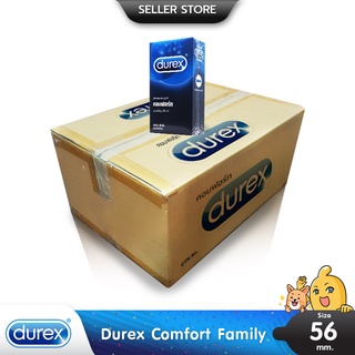 Durex Comfort ถุงยางอนามัย ใหญ่พิเศษ ผิวเรียบ ขนาด 56 มม. บรรจุ 1 ลัง (24 กล่อง) (แบบ 10 ชิ้น)