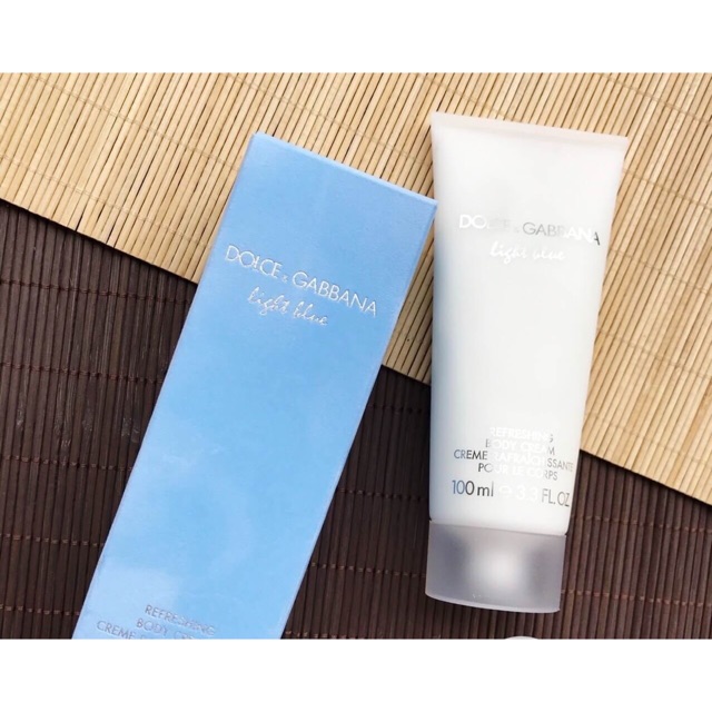 Dolce & gabbana light blue body cream 100 ML. Shopee Thailand