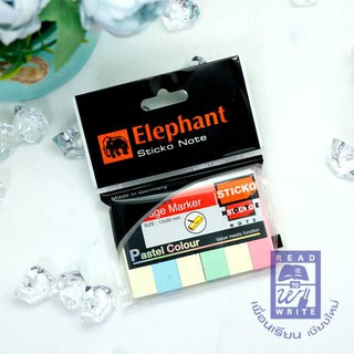 สติ๊กโก้โน๊ต ตราช้าง อินเด็กซ์ กระดาษ สีอ่อน elephant