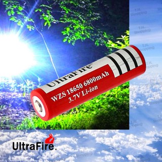 UltraFire WZS 6800 mAh 18650 3.7v Li-ion  หัวนูน