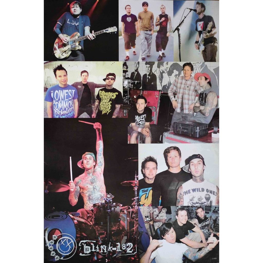 โปสเตอร์ รูปถ่าย วง ดนตรี ร็อก บลิงก์-182 Blink 182 POSTER 24”x35” Inch American Pop Punk Alternativ