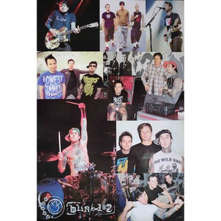 โปสเตอร์ รูปถ่าย วง ดนตรี ร็อก บลิงก์-182 Blink 182 POSTER 24”x35” Inch American Pop Punk Alternative Rock Graphic V8